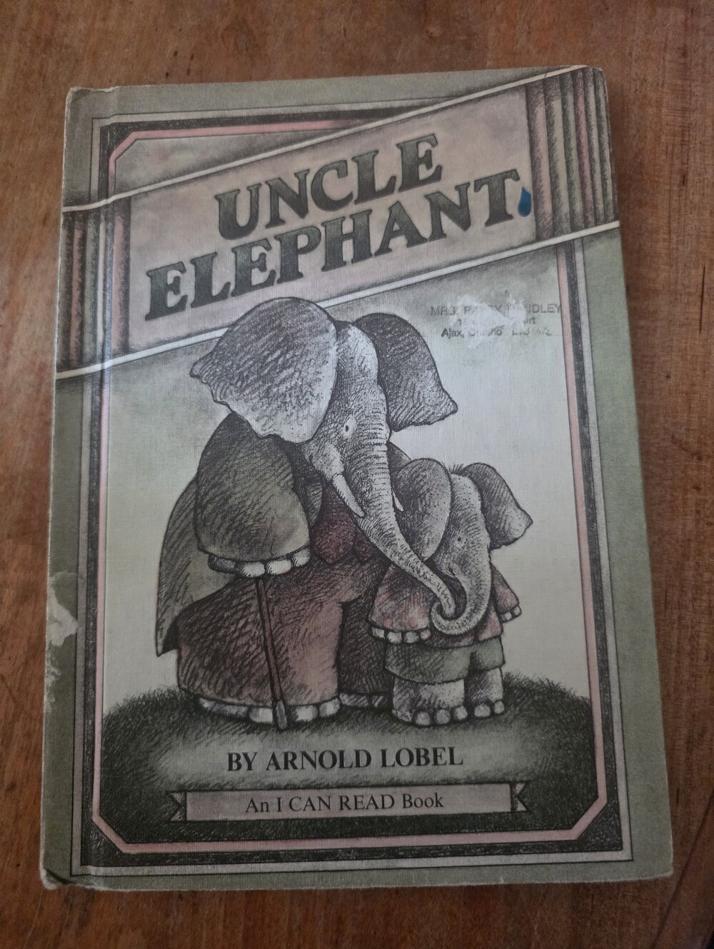 Uncle Elephant by Arnold Lobel (1981) Vintage Scholastic Book